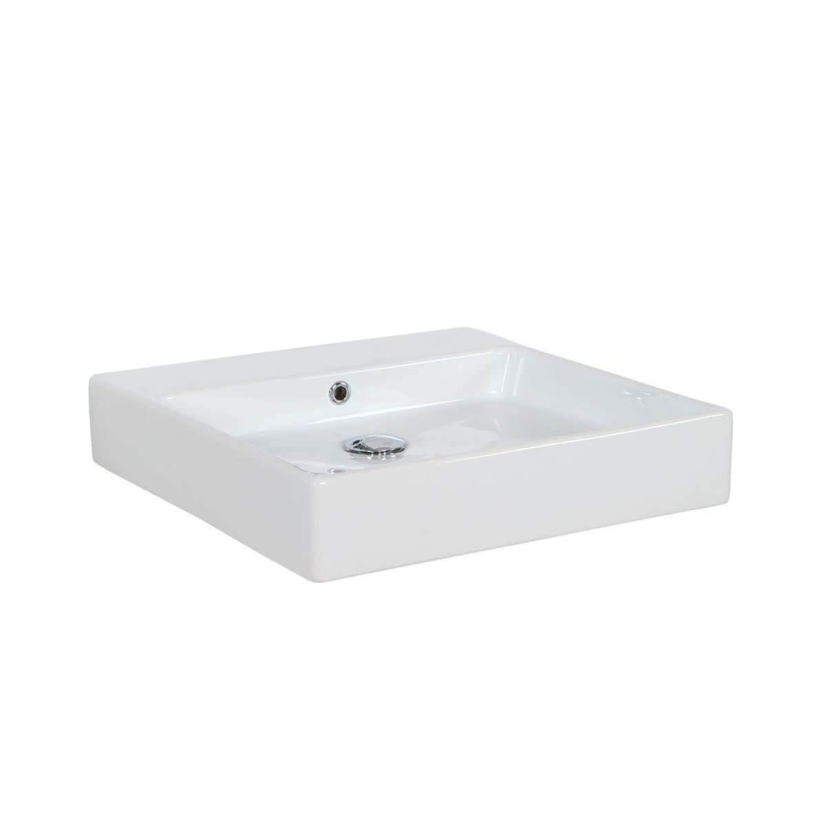 Ceramic Rectangular Bathroom Sink - 19.7