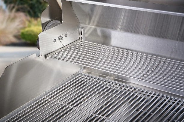 Crown Verity IBI30NG LT Infinite Series 30-Inch Built-In Natural Gas Grill with Roll Dome and Bun Rack with LED Lights - Perfect for Outdoor Kitchen, Backyard BBQ, and Patio Cooking