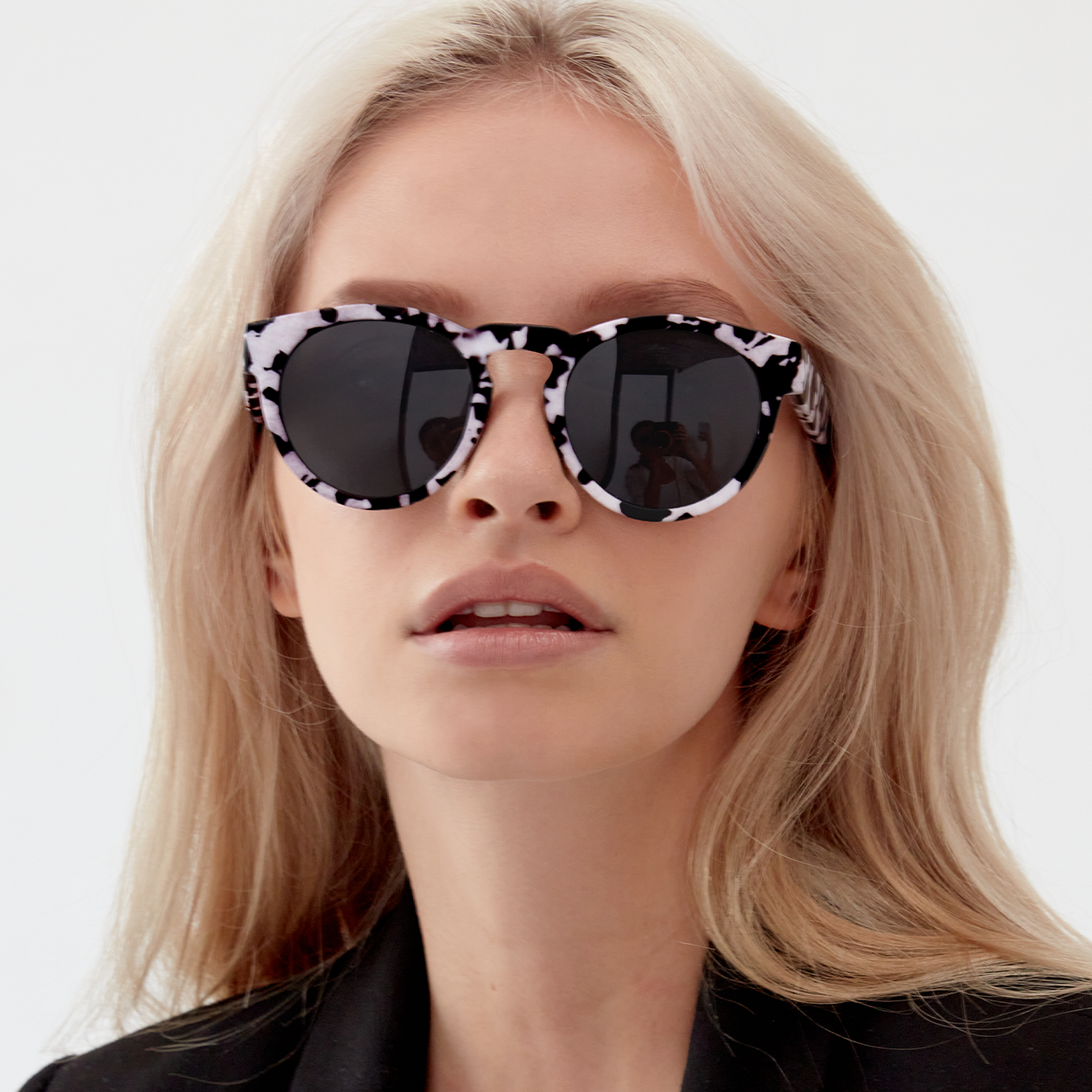 Chelsea White Tortoise Shell Sunglasses - Stylish UV Protection Shades for Women & Men - Perfect for Beach, Driving, and Outdoor Activities