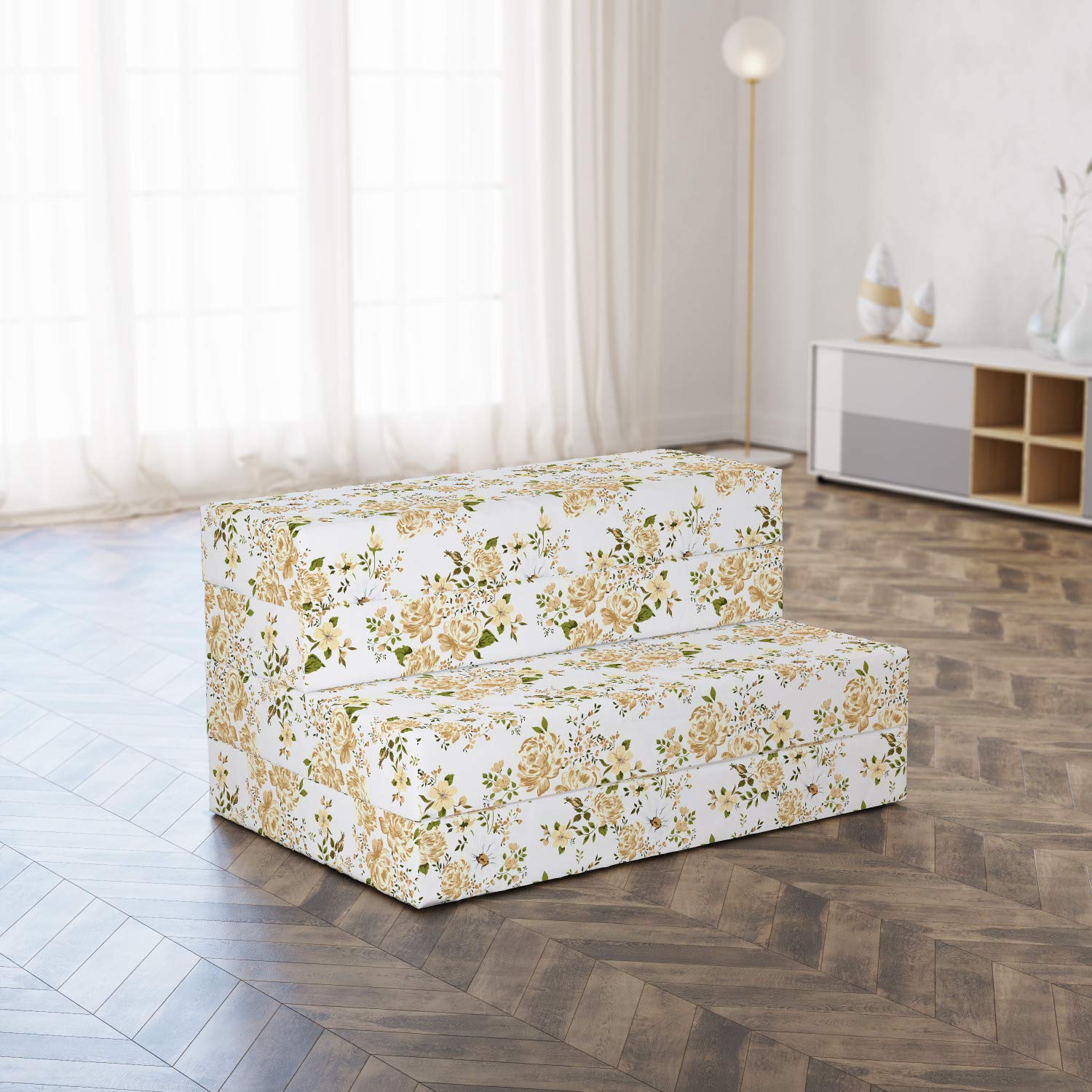 Ambesonne Floral Roses Foldable Mattress - 74.8