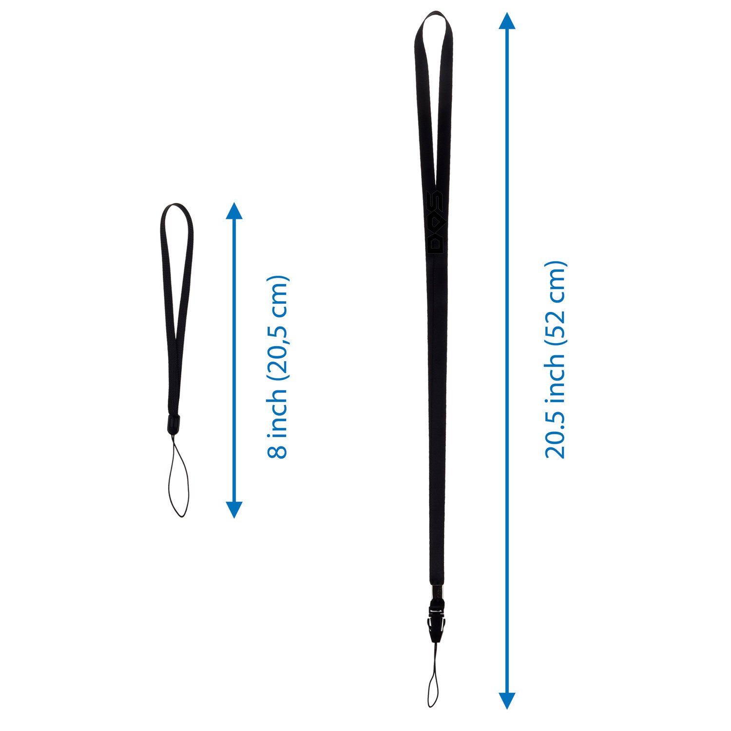 8 Neck Lanyards & 4 Wrist Straps - ID Holder for Work, Events, Travel