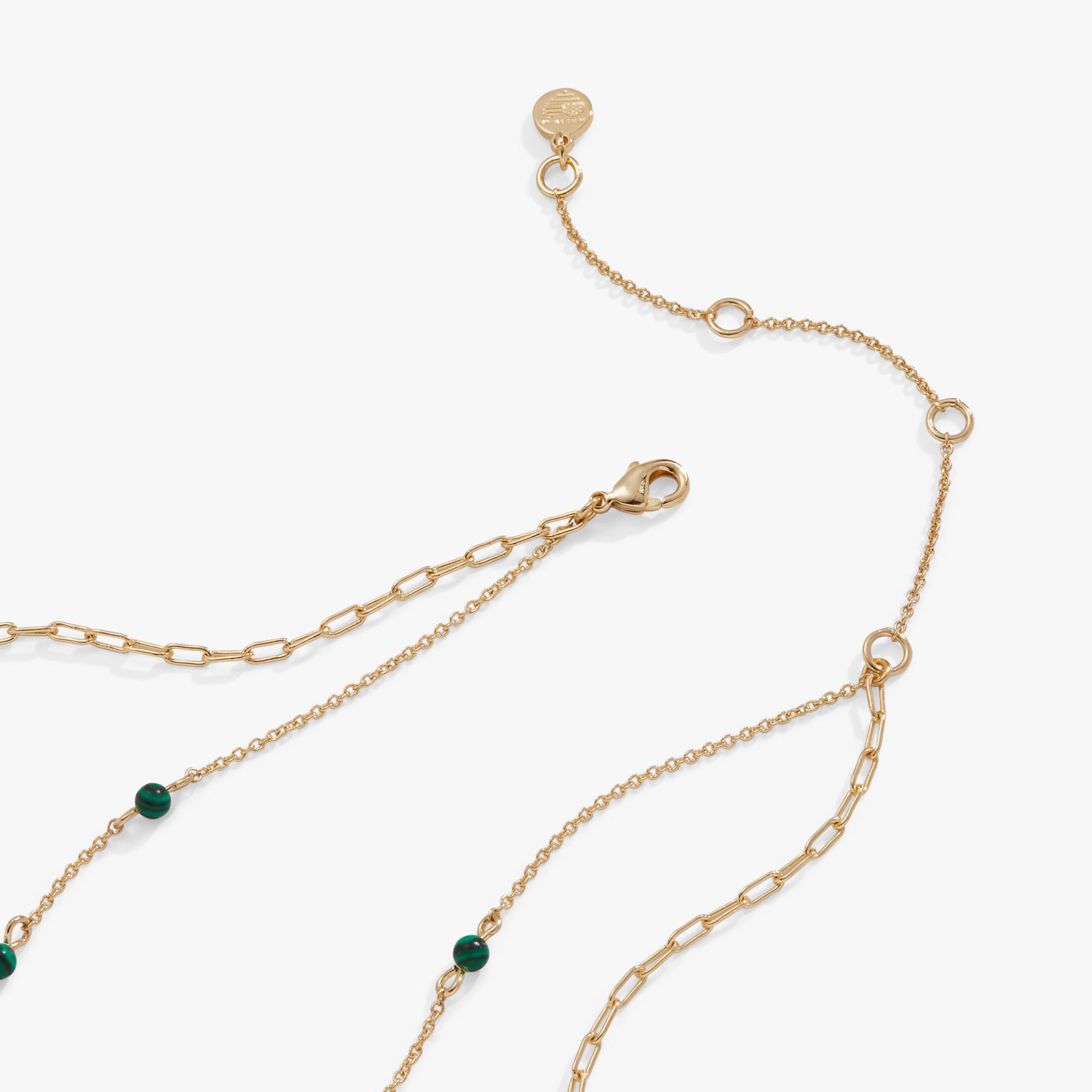 Exquisite Gemstone Horseshoe Necklace - Reconstituted Malachite Pendant for Women | Elegant Jewelry Gift for Birthday, Anniversary & Everyday Wear