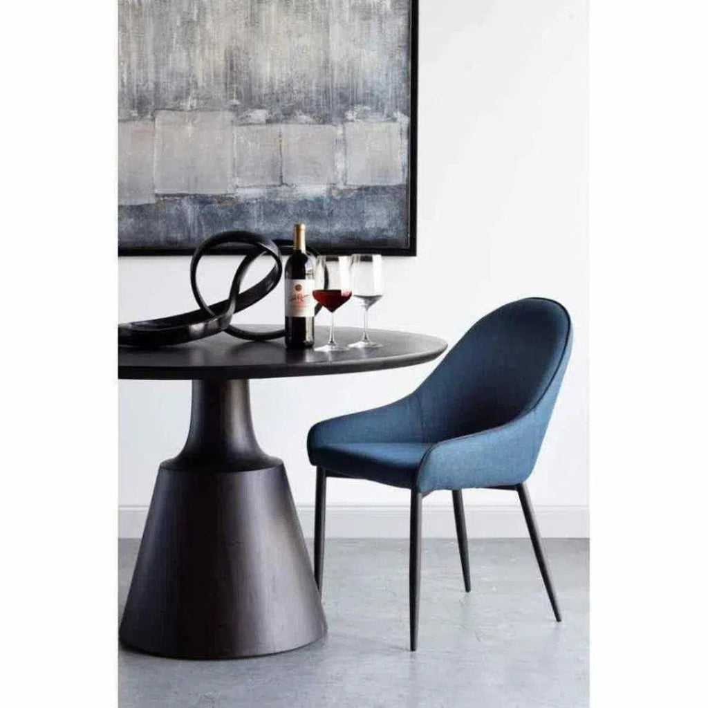 21.5 Inch Dark Blue Dining Chairs Set of 4 - Modern Kitchen & Dining Room Furniture for Home, Restaurant, and Office Use