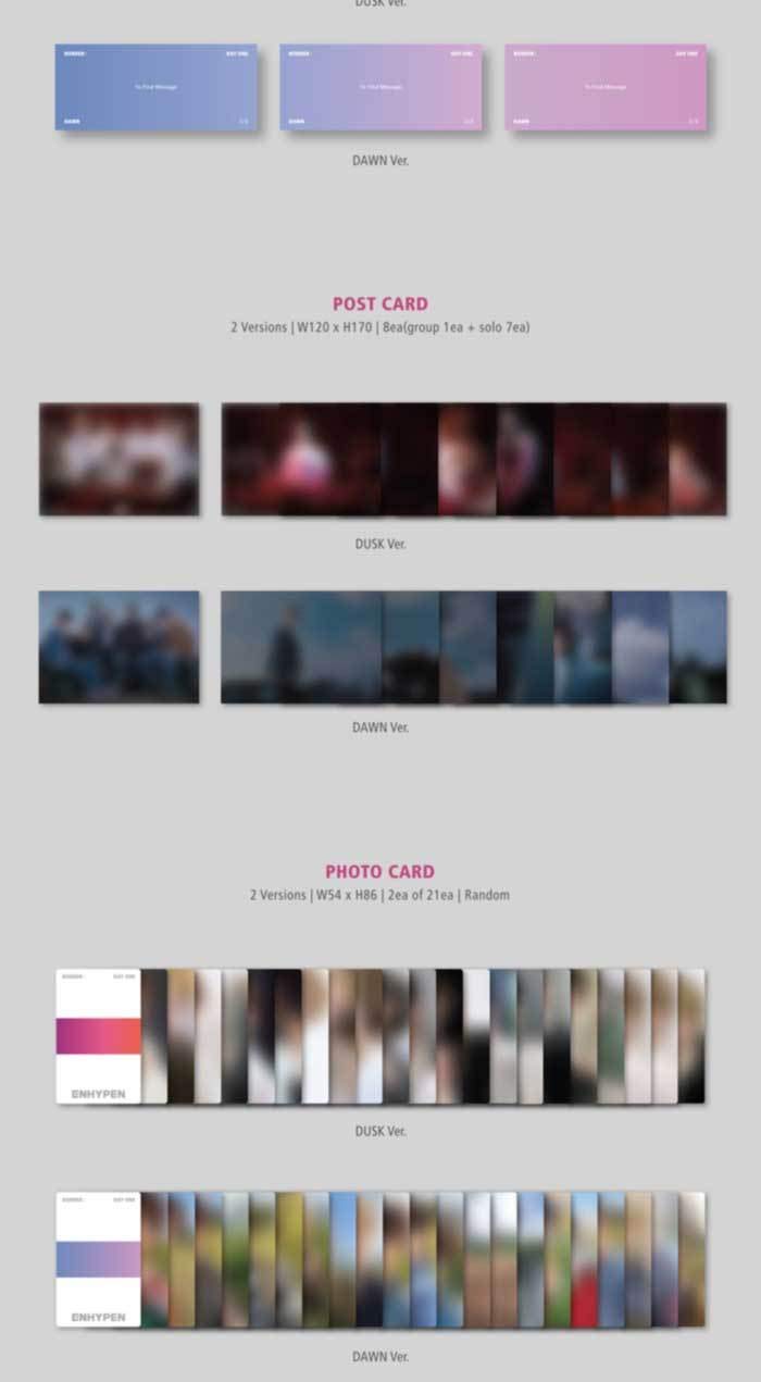 ENHYPEN Border: Day One 1st Mini Album (Dawn Version) - CD, 136p Photobook, Collectible Merchandise Set for K-Pop Fans | Perfect for Gift Giving, Album Collection & K-Pop Merch Display