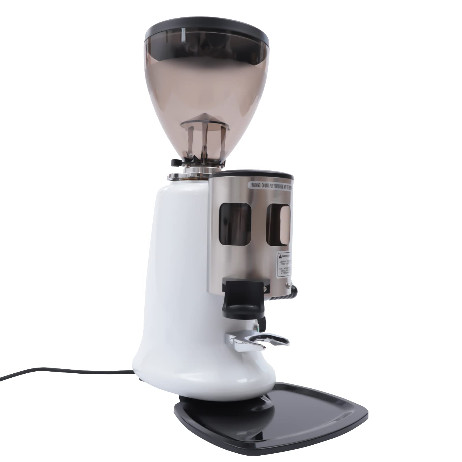 Commercial Coffee Grinder 350W - Heavy Duty Tapered Burr Grinder with Cast Aluminum Body - Extra Wide 1200g Hopper Capacity - Perfect for Coffee Shops, Restaurants & Large Batch Brewing