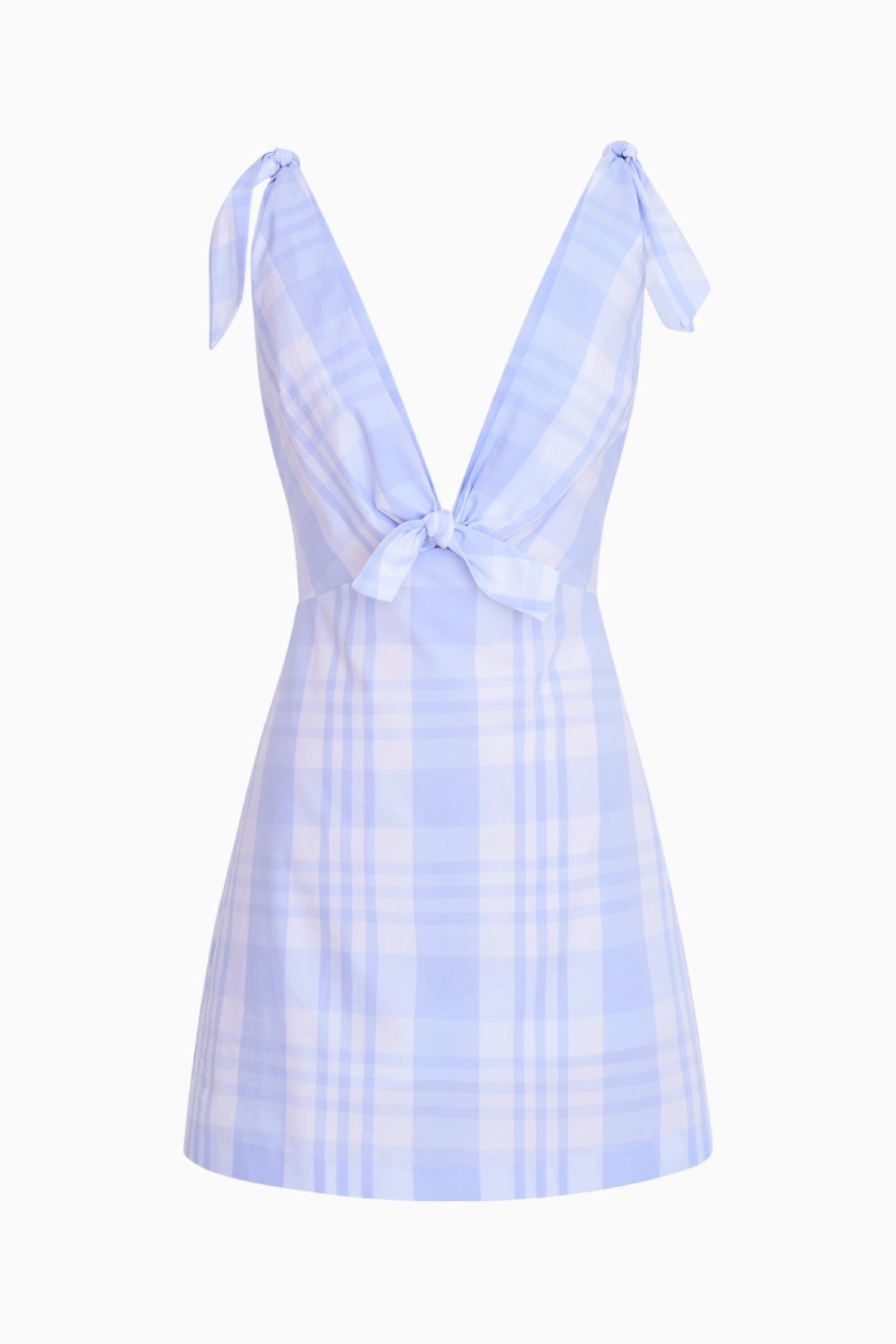 Brynnie Women's Cotton Plaid Mini Dress - Casual Short Sleeve A-Line Summer Dress for Brunch, Date Night & Vacation