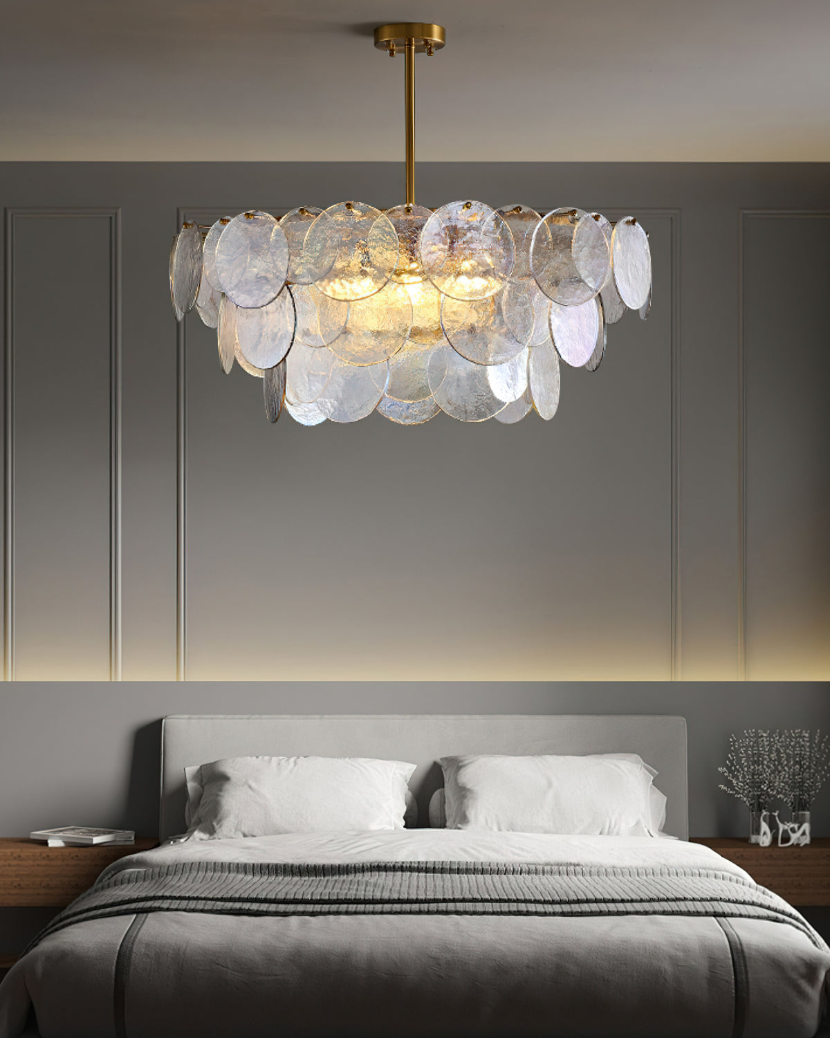Elegant Ariel Crystal Chandelier - Modern Ceiling Light Fixture for Dining Room, Living Room & Bedroom Decor