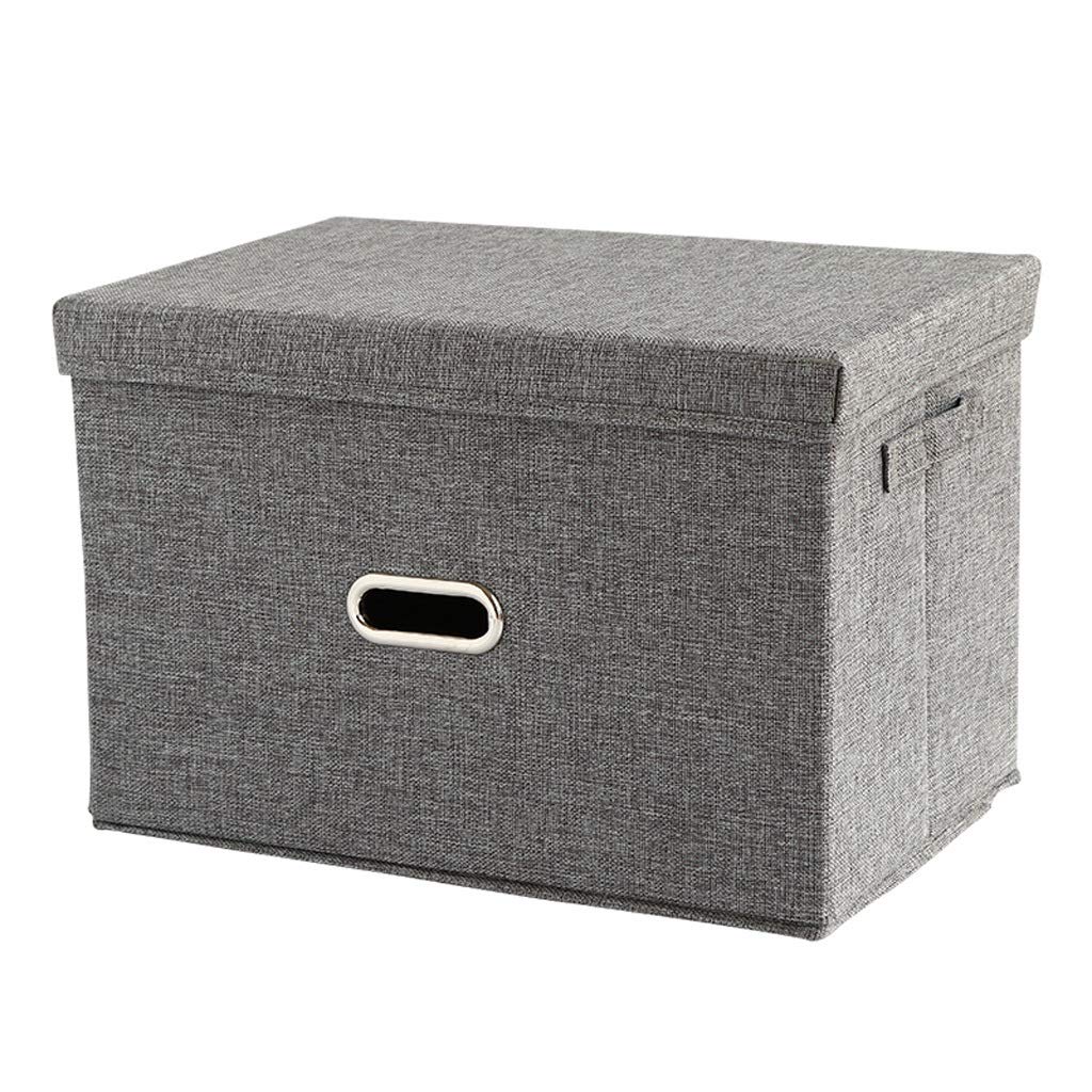 Foldable Fabric Storage Bins with Lids - Stackable Closet Organizer Boxes for Clothes, Toys & Home Organization (45x30x29.5cm) - Perfect for Bedroom, Nursery & Wardrobe Storage Solutions