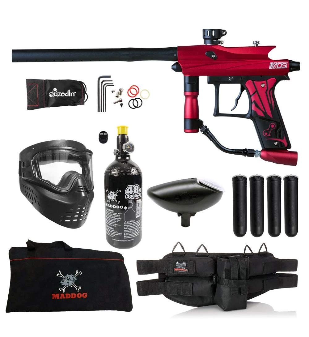Azodin KAOS 3 HPA Paintball Gun Marker Starter Kit - Beginner Paintball Equipment for Woodsball & Speedball | Perfect for Recreational Play & Tournament Training