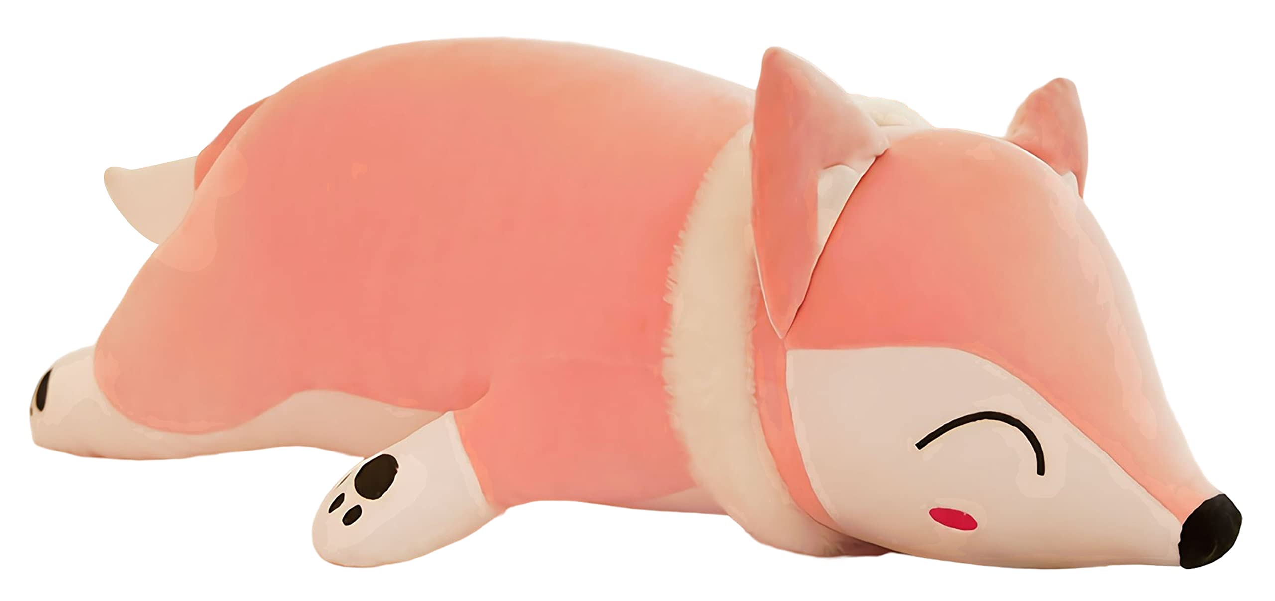 **Adorable Fox Stuffed Animal Plush Toy - Soft Cuddly Red Fox Pillow for Kids, Girls Room Decor, Birthday Gift (Pink, 23.6 Inches) - Perfect for Nursery, Bedroom, and Playtime Comfort**