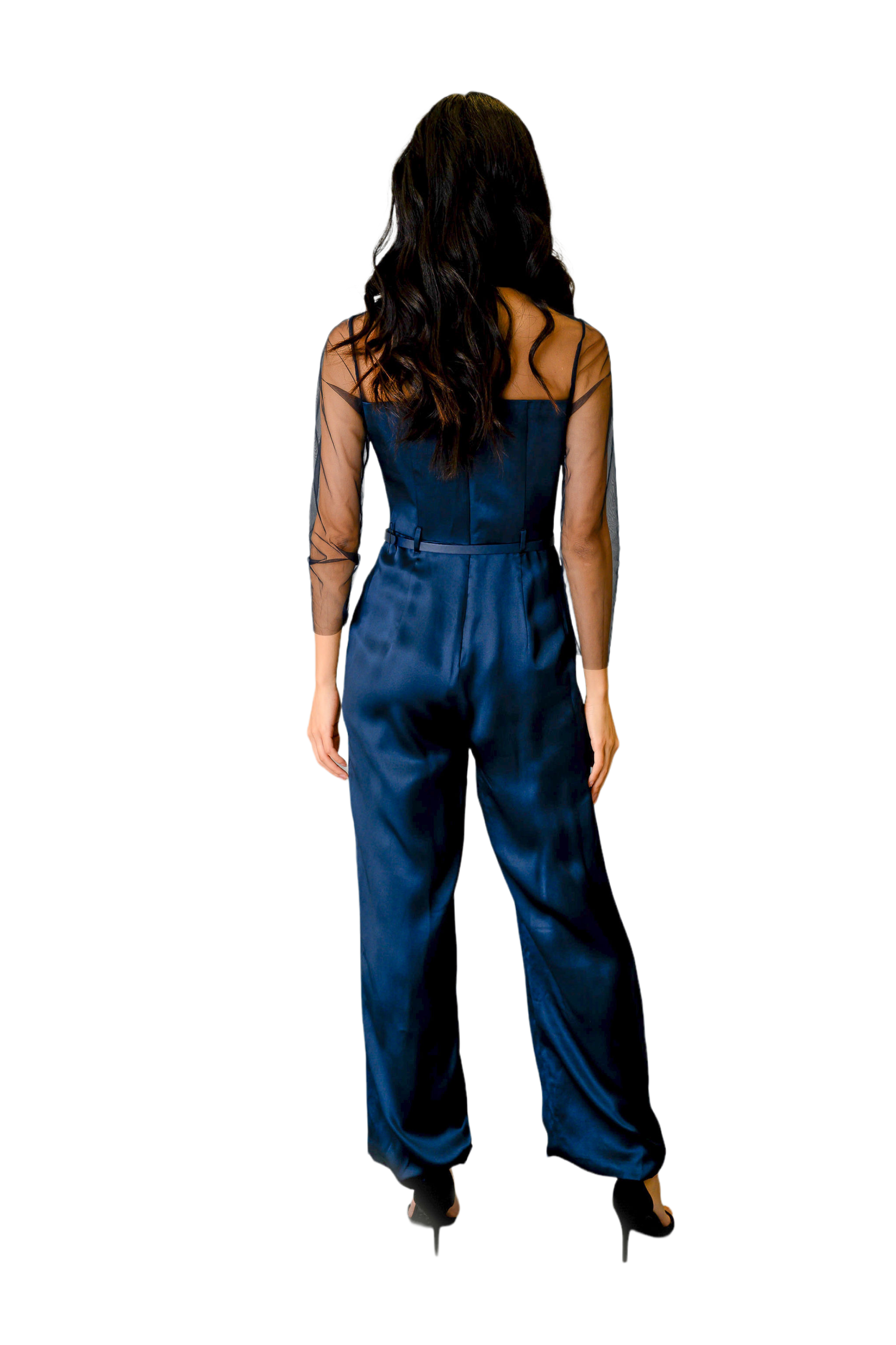 Luxury Double Silk Jumpsuit for Women - Elegant Sleeveless Romper Dress with Pockets | Perfect for Weddings, Parties & Summer Vacations