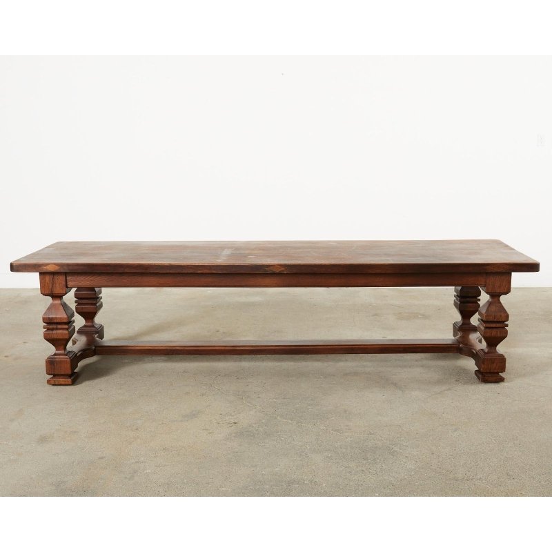 Handmade Farmhouse Trestle Dining Table - Solid Wood Rectangle Kitchen Table for 6-8 People | Rustic Country Style Dining Room Furniture for Family Gatherings & Entertaining