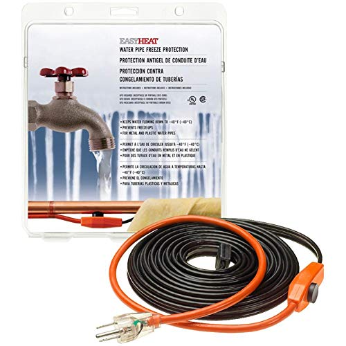80FT Pipe Heating Cable - Self-Regulating Freeze Protection for Water Pipes - Perfect for Winter Home, RV & Outdoor Plumbing