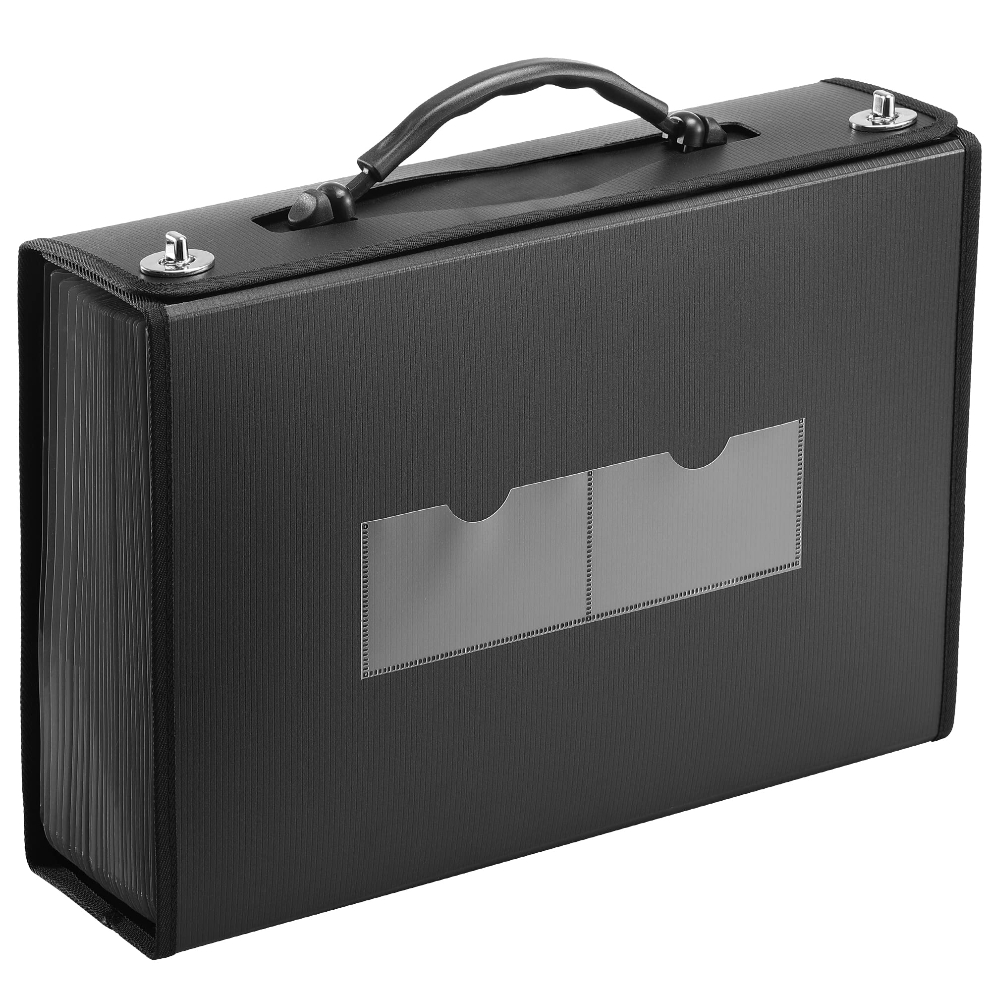 24-Pocket Expanding File Folder Organizer - A4, Letter & Legal Size Accordion File Box with Handle - Durable Document Storage for Office, Home, School, Travel & Business - Perfect for Organizing Bills, Receipts, Contracts and Important Papers