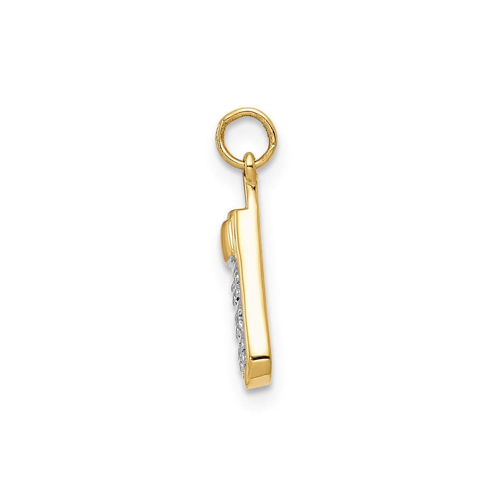 14K Yellow Gold Diamond Cell Phone Charm Pendant - Elegant Jewelry Gift for Women | Perfect for Phone Accessories, Birthday & Anniversary Gifts
