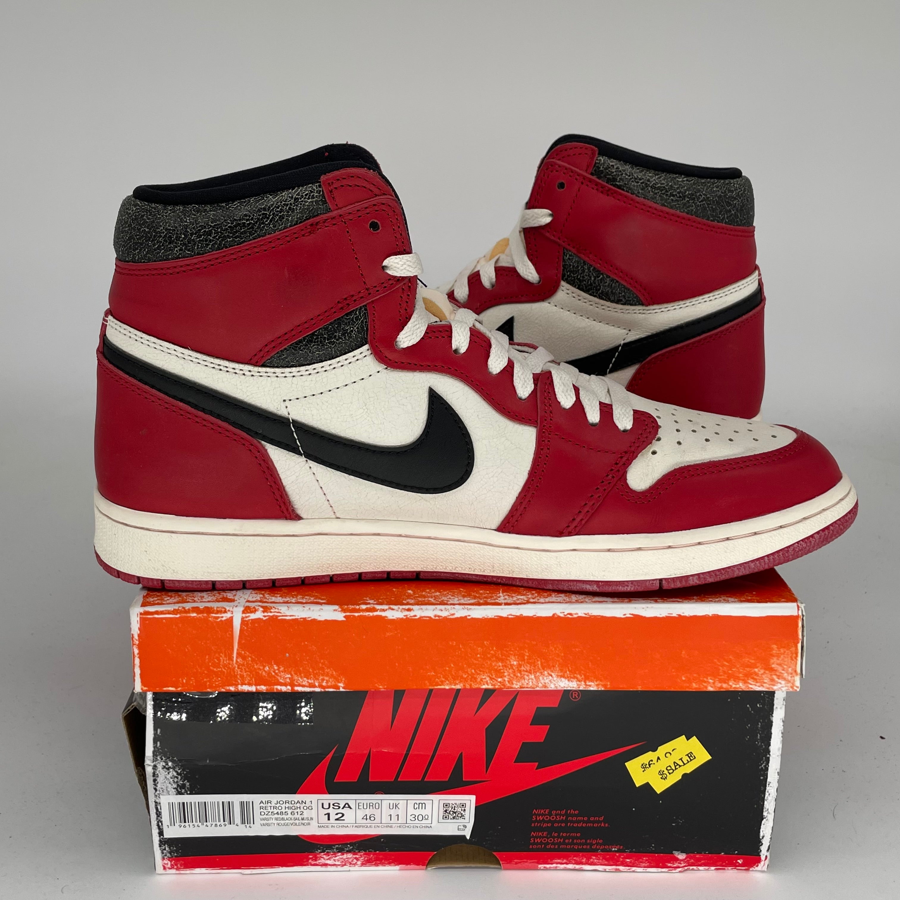 AIR JORDAN 1 LOST AND FOUND DZ5485-612 - Men's Size 12 Retro Basketball Shoes - Authentic Sneakers for Streetwear & Collectors