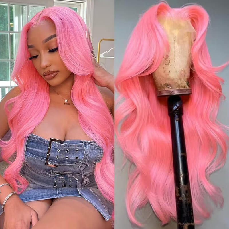 Eullair 28 Inch Body Wave Human Hair Wig with 13x4 Lace Frontal - Natural Wavy Colored Wig for Fall | Affordable & Cost-Effective Choice | Perfect for Daily Wear, Cosplay, and Special Occasions
