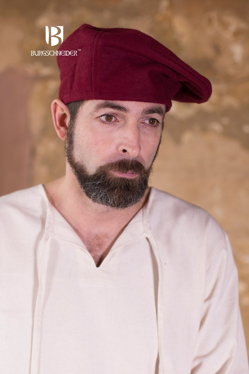 Wool Beret Harald Red - Classic Winter Hat for Women & Men - Perfect for Cold Weather, Fashion Outfits & Outdoor Activities