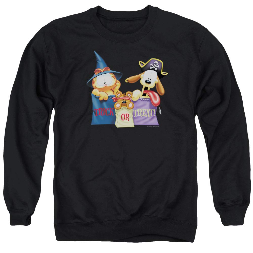 Garfield Grab Bags Unisex Adult Crewneck Sweatshirt for Men & Women - Soft Cotton Pullover Hoodie for Casual Wear, Lounge & Gift Giving