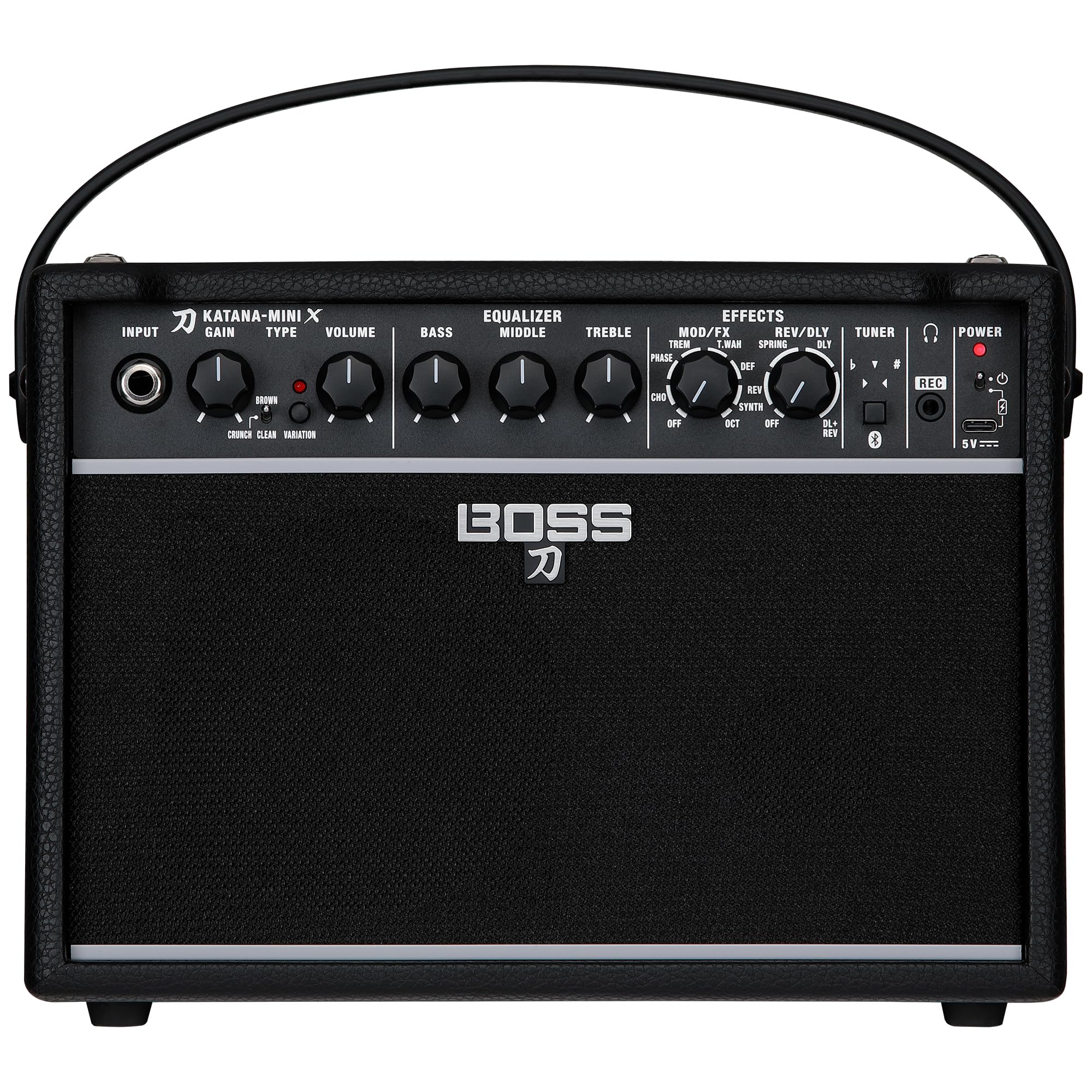 Boss Katana-Mini X 10-Watt 1x5-Inch Portable Guitar Amplifier - Compact & Powerful for Practice, Travel & Home Use