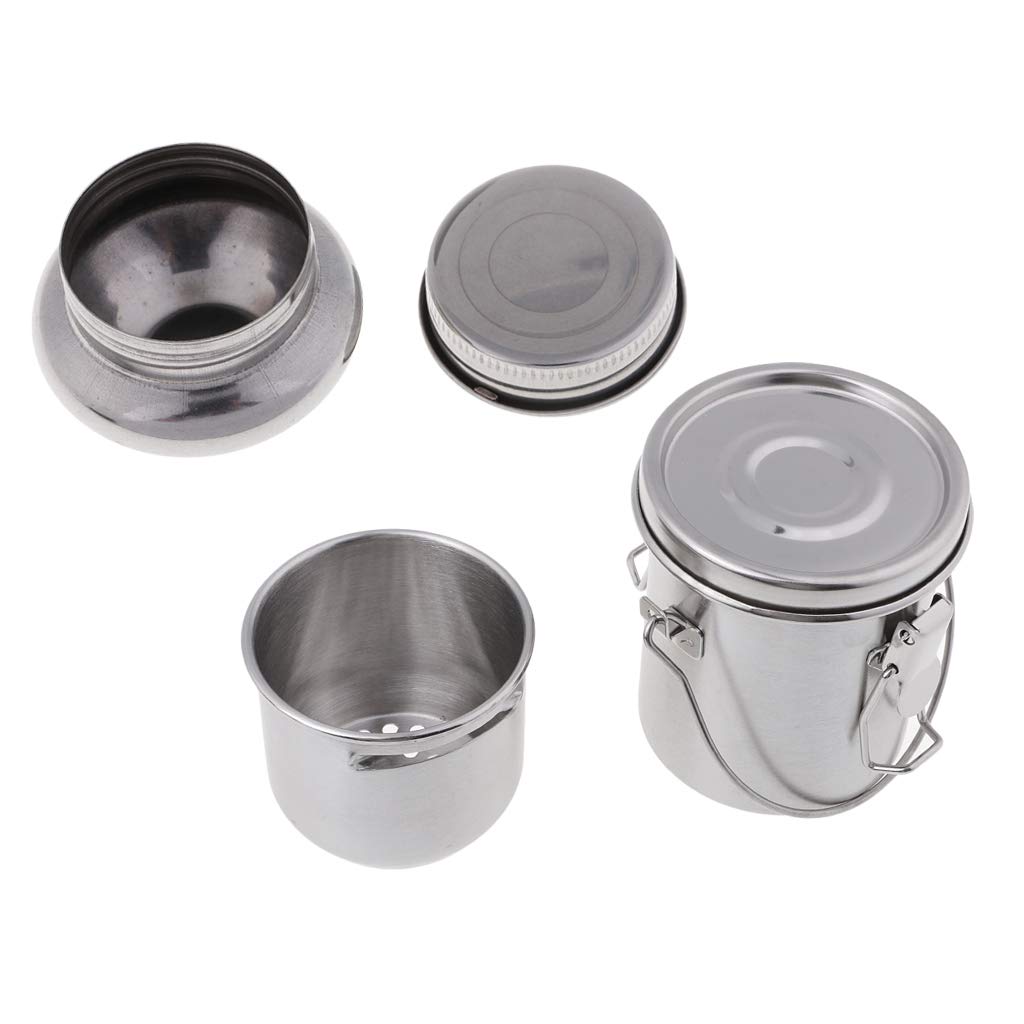 Bonarty Artists Single Dipper Oil Paint Palette Cup with Metal Brush Clip - Perfect for Acrylic, Watercolor & Oil Painting - Studio & Outdoor Art Supplies