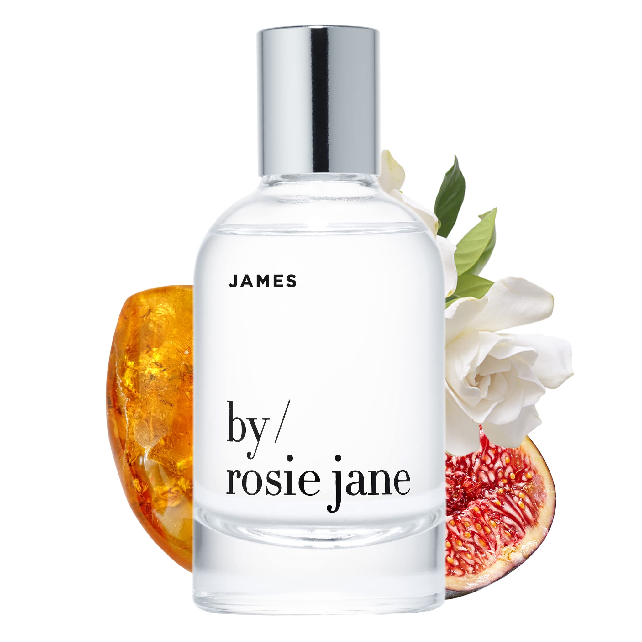 Rosie Jane James Eau De Parfum Spray - 50ml Clean Vegan Perfume for Women with Fig, Amber & Gardenia Notes | Paraben Free, Cruelty Free, Phthalate Free Fragrance | Perfect for Daily Wear, Date Nights & Special Occasions