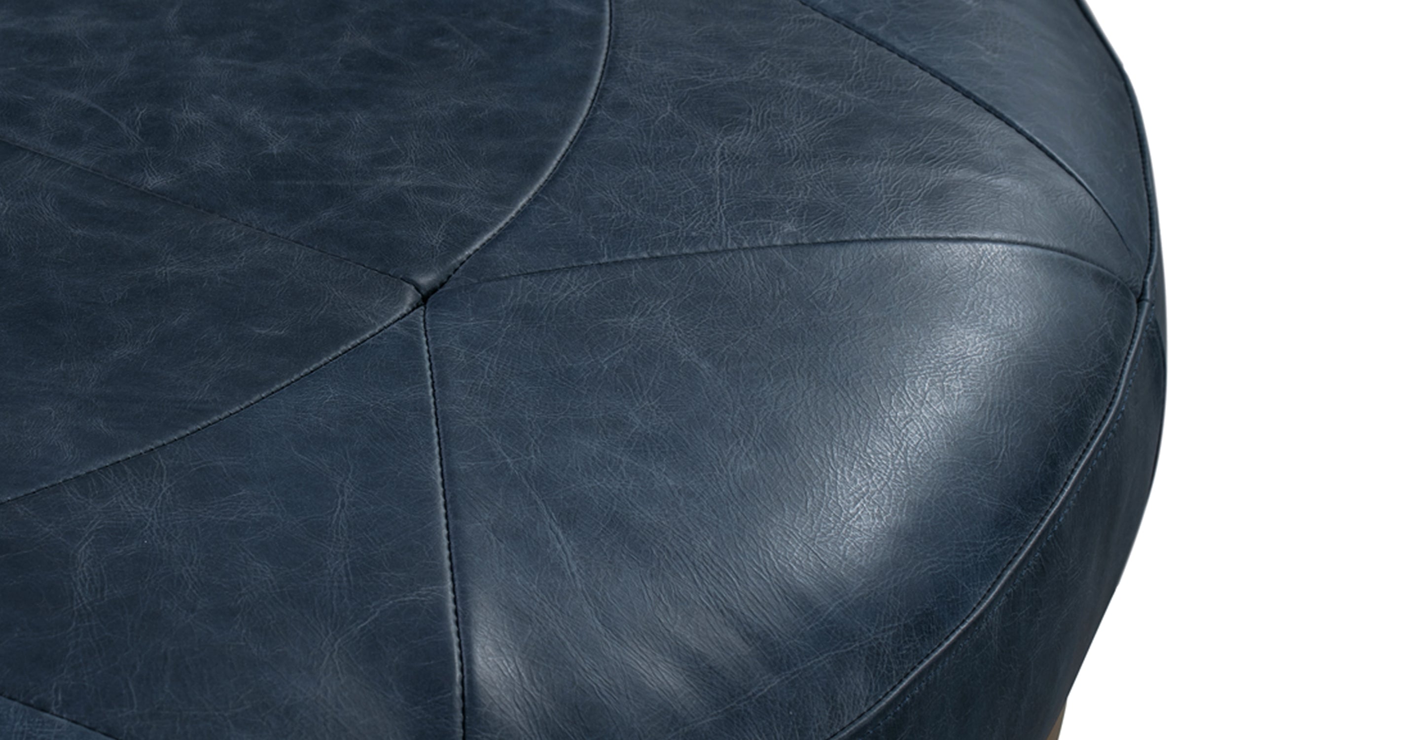 Premium Gio Leather Ottoman - Soft & Durable Footrest, Storage Bench, Living Room Decor - Perfect for Home, Office & Lounge Relaxation