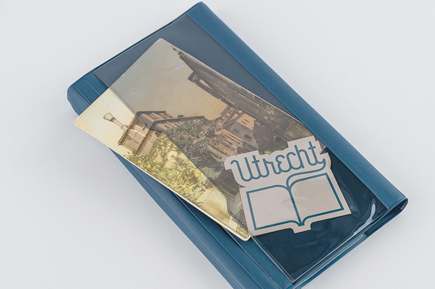 Hobonichi Techo 2025 Alettone Navy Weeks Cover - Slim Planner Cover Only for Daily Journaling, Work Planning & Personal Organization