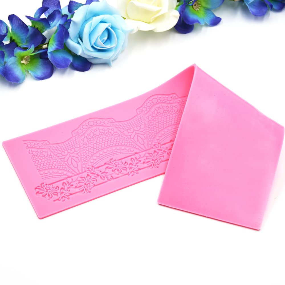 Premium Silicone Cake Lace Mold Set for Fondant Decorating - Elegant Lace Molds for Wedding Cakes, Cupcakes & Dessert Toppers - Perfect for Baking, DIY Cake Decorating & Special Occasions