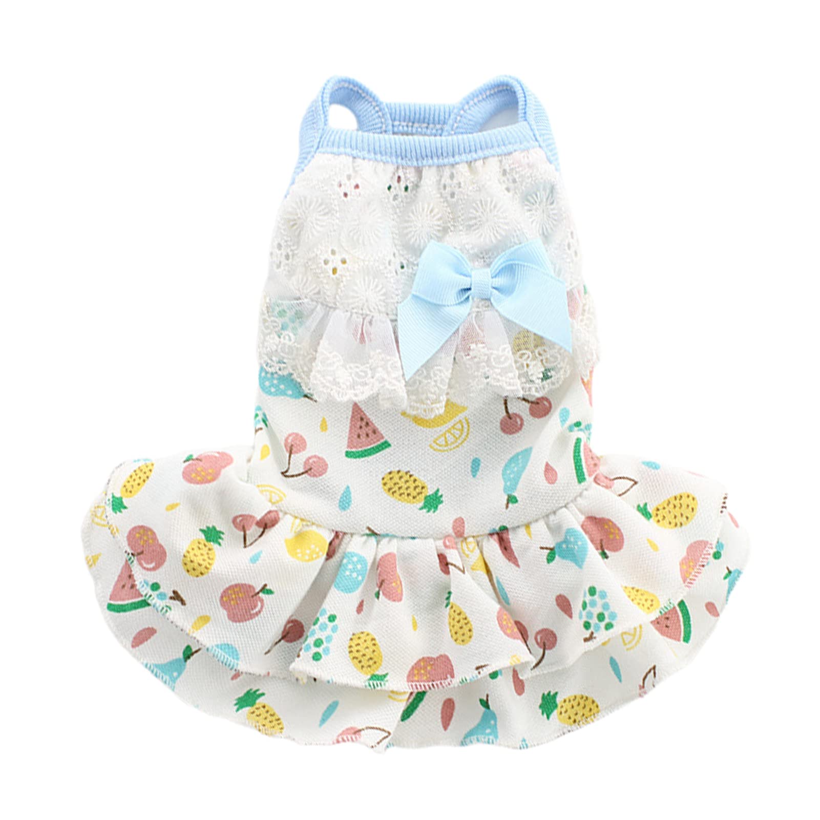 Fuqudun Pet Dog & Cat Clothes - Breathable High Elasticity Mesh Edge Pullover Summer Outfits for Small Dogs & Cats - Perfect for Outdoor Walks & Playtime