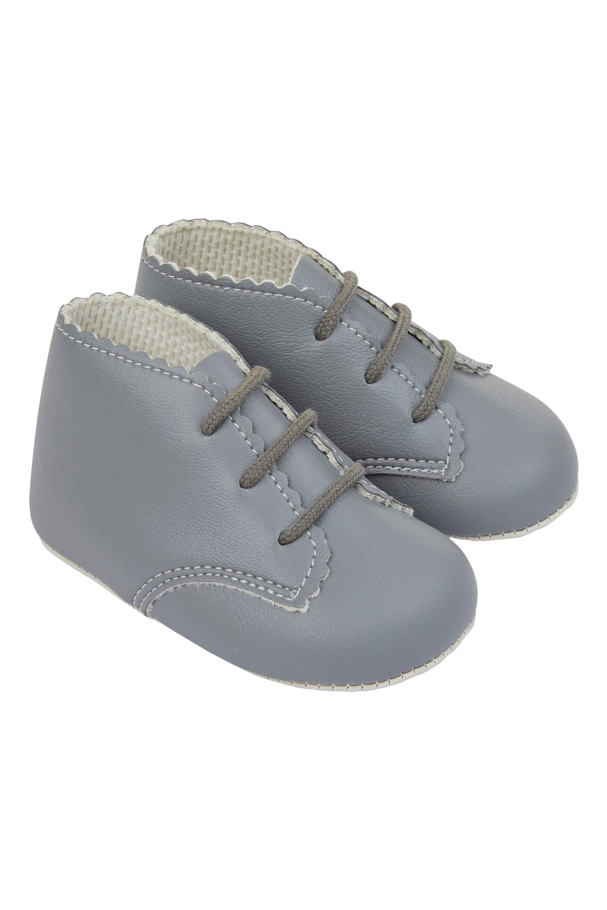 Soft Sole Grey Booties for Babies & Toddlers - Comfortable Non-Slip First Walking Shoes for Indoor & Outdoor Use - Perfect for Crawling, First Steps, and Playtime
