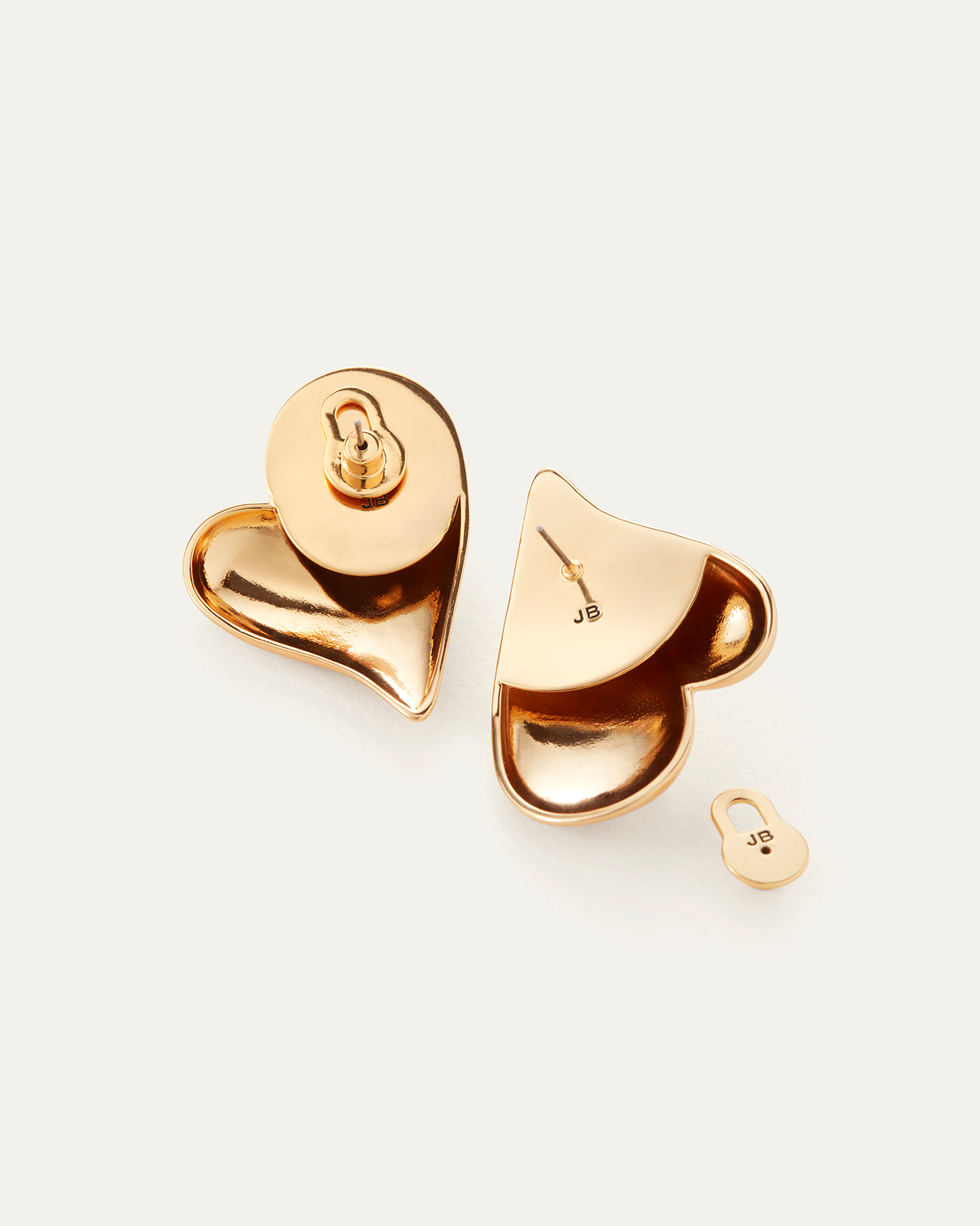 Stylish Mega Art Heart Button Earrings for Women - Trendy Fashion Jewelry Gift for Valentine's Day, Anniversary & Special Occasions