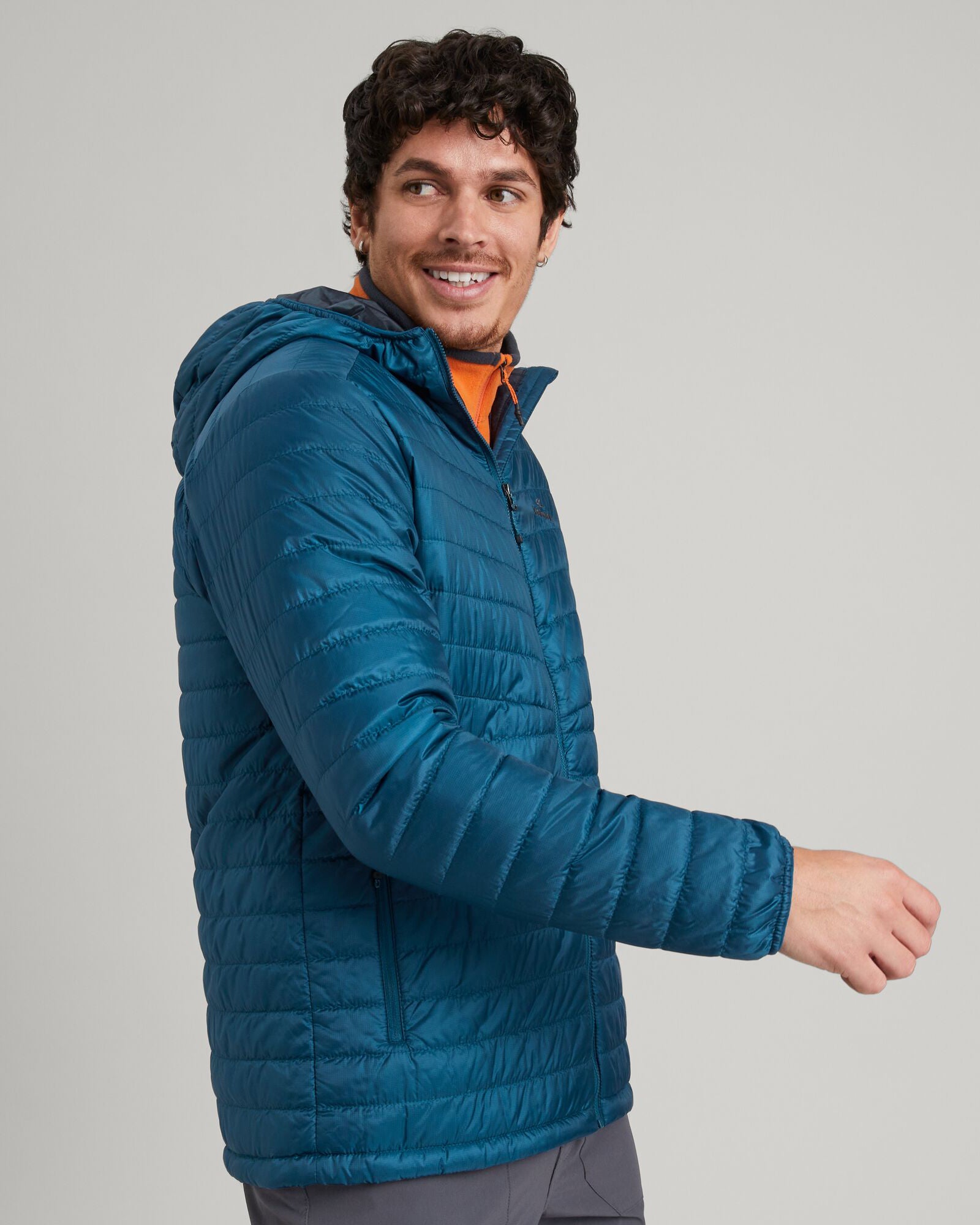 Heli R Men's novaLOFT Hooded Jacket - Lightweight Water-Resistant Winter Coat with Adjustable Hood - Perfect for Outdoor Activities, Hiking & Casual Wear
