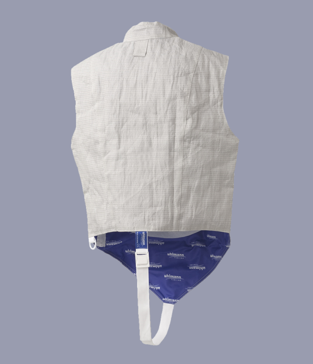Uhlmann Men's Front Zip Foil Lame Fencing Jacket - Lightweight & Durable for Competitive Fencing & Training - Perfect for Tournaments, Practice & Fencing Clubs