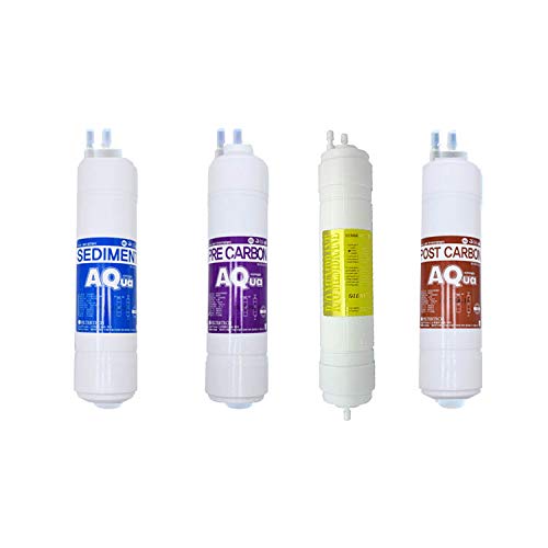 4-Pack Replacement Water Filters for SK Magic WPU-4500RO System | 10 Micron Filtration | Compatible with Under Sink RO Water Purifiers | Home & Office Use