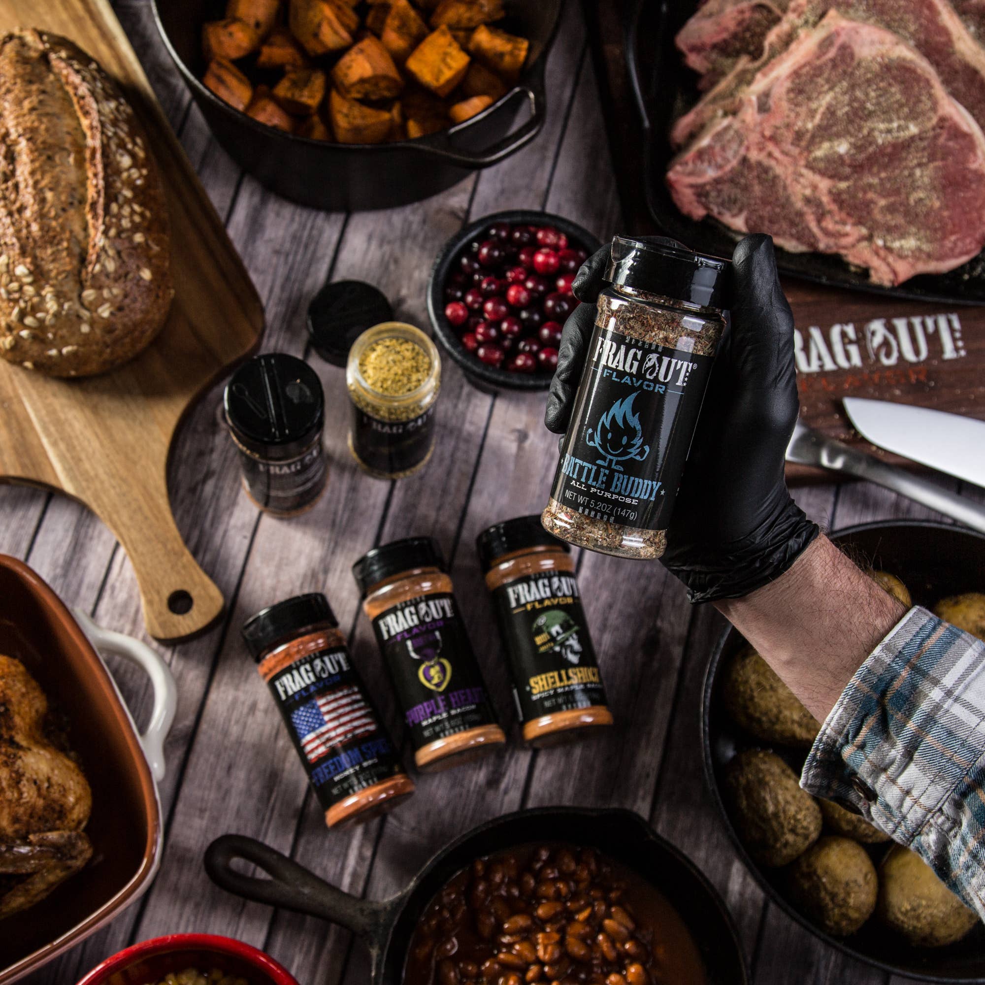 Battle Buddy All Purpose Seasoning - 8 fl oz Bottle | Premium Multi-Purpose Spice Blend for Cooking, Grilling & Baking | Perfect for BBQ, Steak, Chicken & Vegetables