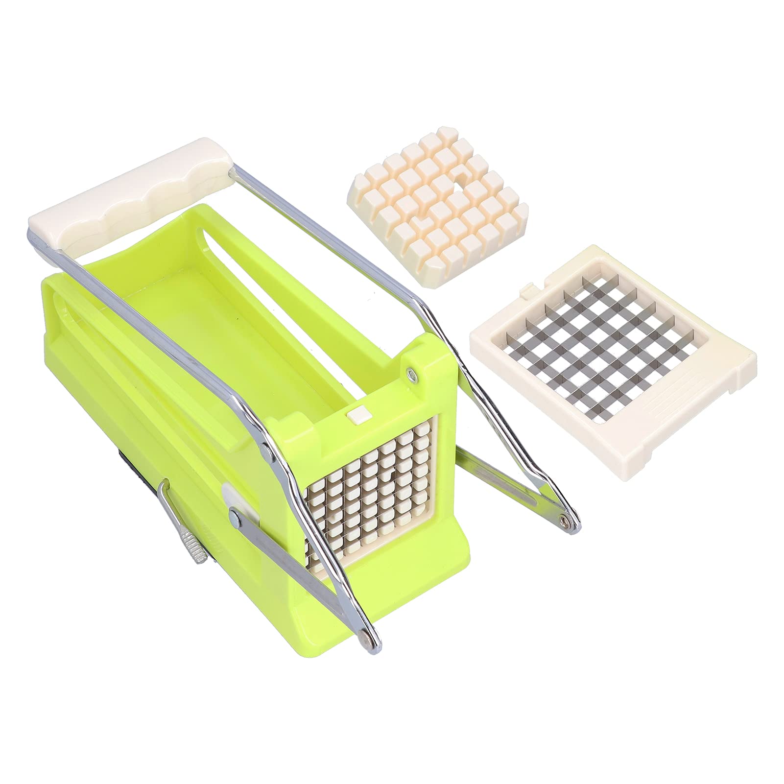 Stainless Steel French Fry Cutter - Manual Potato Slicer for Vegetables & Fruits | Perfect for Homemade Fries, Chips & Healthy Snacks | Durable Kitchen Tool for Restaurants & Home Cooking
