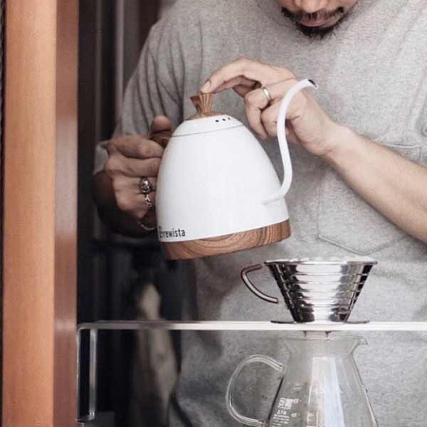 Brewista Artisan Gooseneck Variable Temperature Electric Pour Over Kettle - Perfect for Coffee Enthusiasts & Home Baristas, Ideal for Pour Over, French Press & Tea Brewing