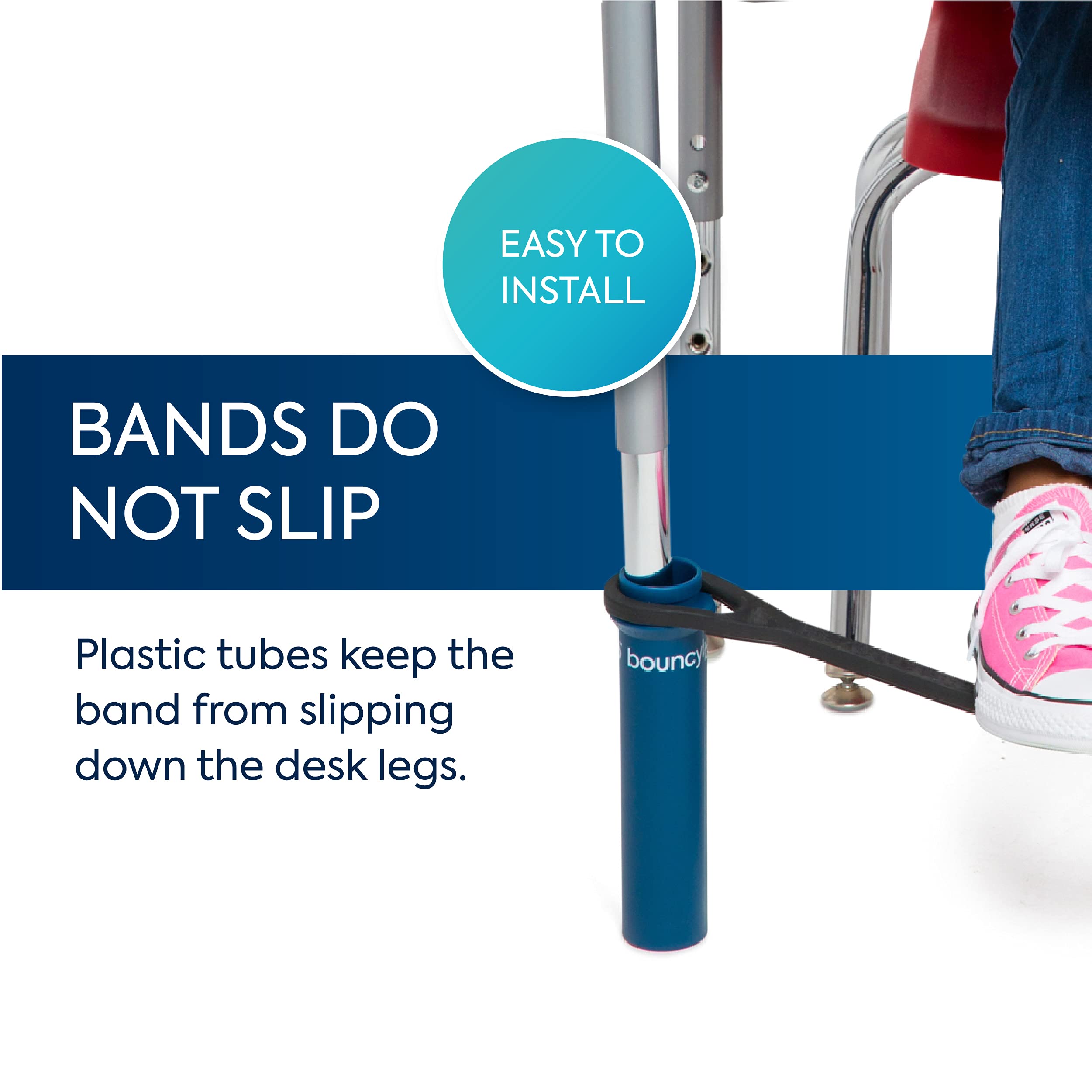 Bouncy Bands for School Desks - Improve Focus & Fidgeting in Class