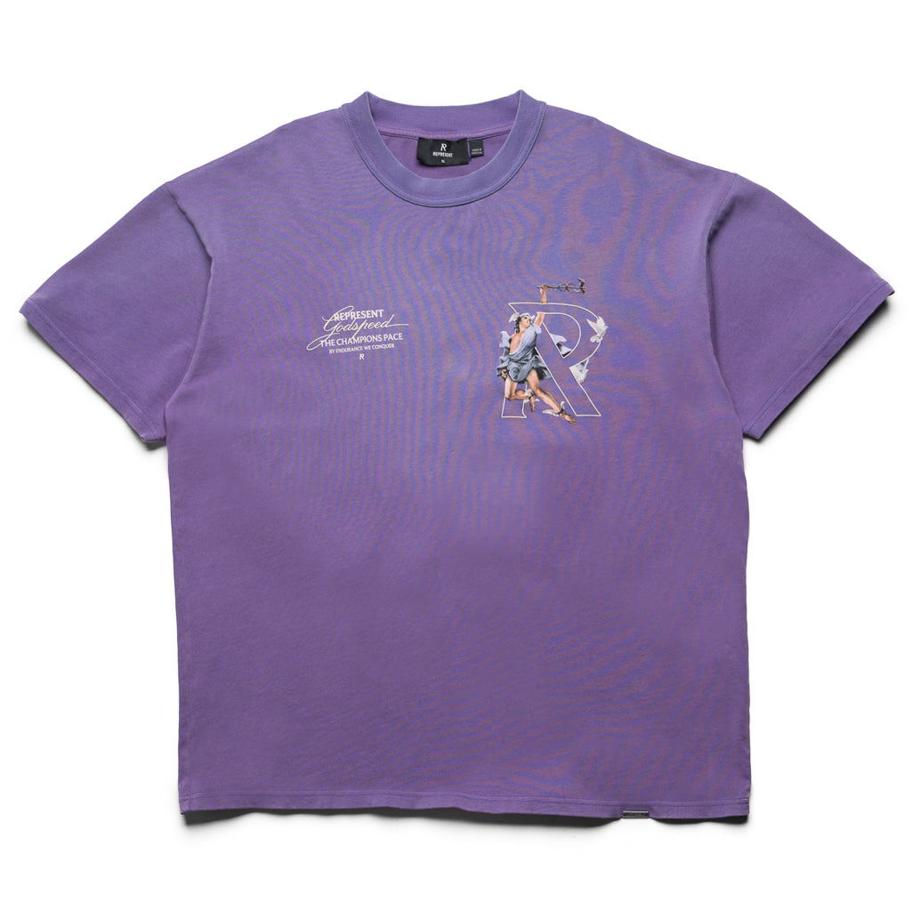Represent Hermes T-Shirt - Purple Cotton Tee for Men | Casual Streetwear & Everyday Outfits