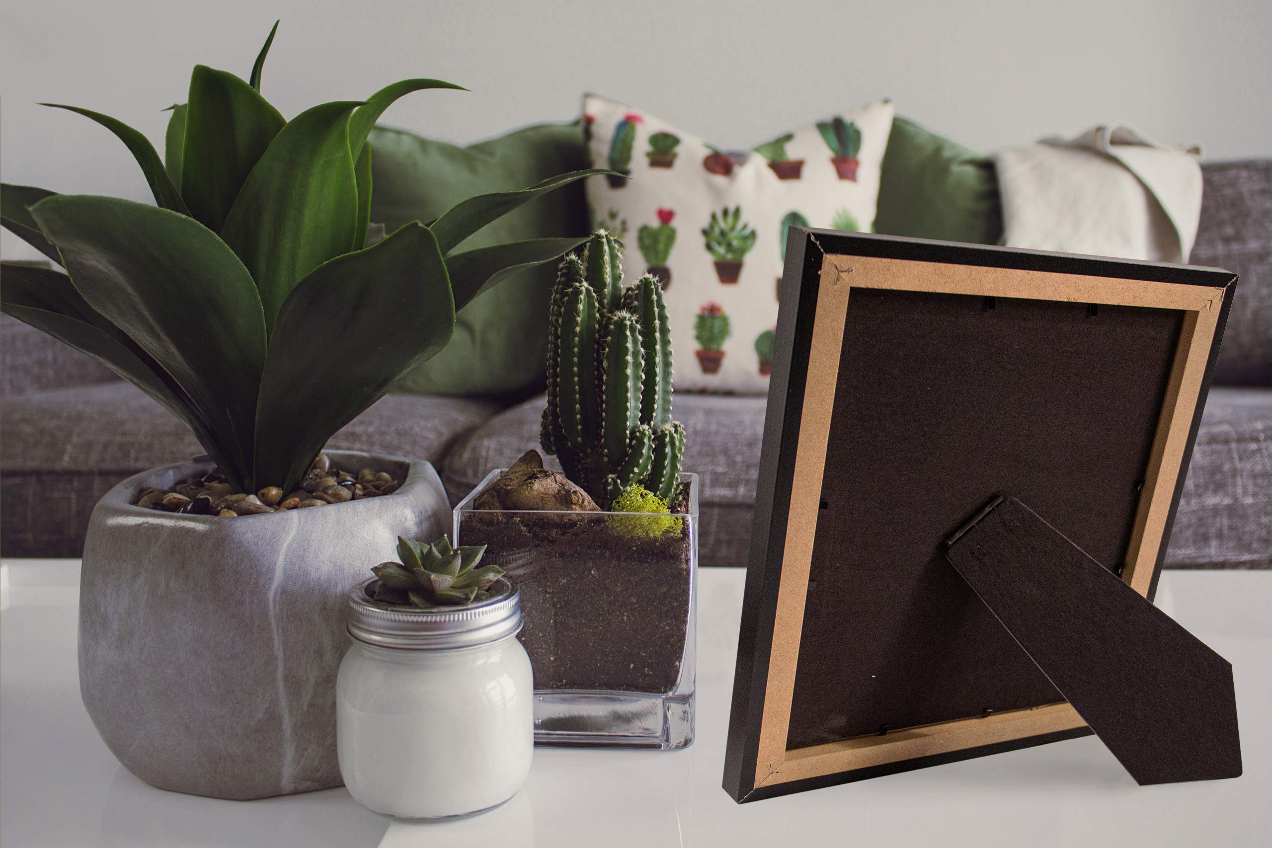 Frame USA Corporate Series 4x6 Wood Picture Frames for Art & Photos - Canadian Walnut Finish, Handcrafted in USA | Perfect for Office Decor, Home Gallery Walls & Gift Giving