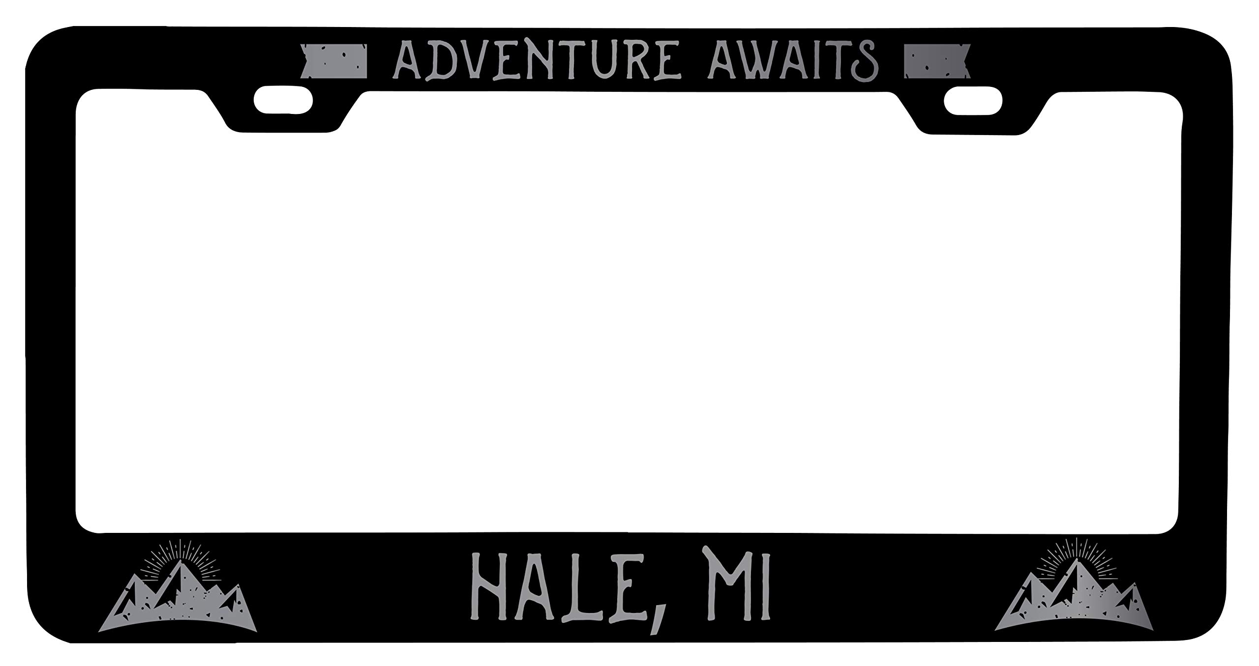 Laser Etched Black Metal License Plate Frame - Custom Vanity Plate for Cars & Trucks - Durable & Stylish Auto Accessory - Perfect for Personalization & Gifts