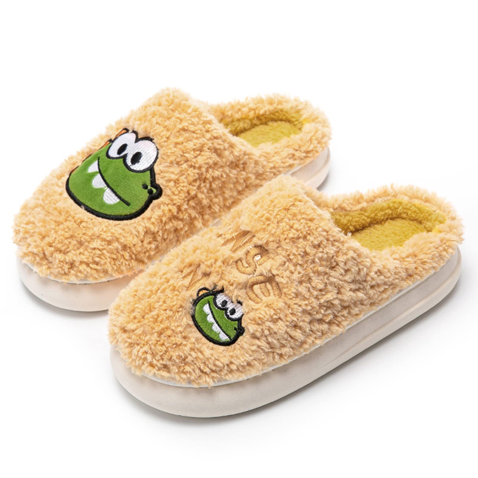 Women's Warm Winter Slippers - Cozy Cartoon Dinosaur & Penguin House Shoes for Women | Non-Slip Indoor/Outdoor Fuzzy Slippers for Home, Office & Gift Giving
