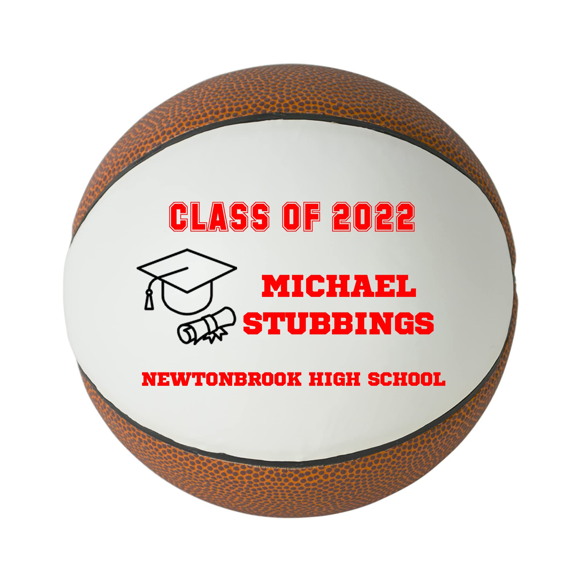 Custom Personalized 2023 Graduation Basketball - High School Senior Gift for Boys & Girls - Class of 2023 Commemorative Basketball - Perfect for Graduation Parties & School Memorabilia
