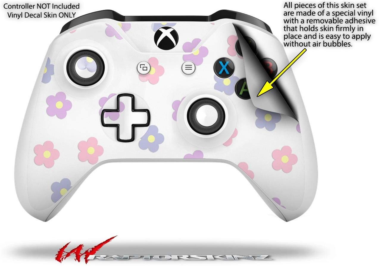XBOX One S/X Controller Vinyl Skin Wrap - Pastel Flowers for Gaming & Protection