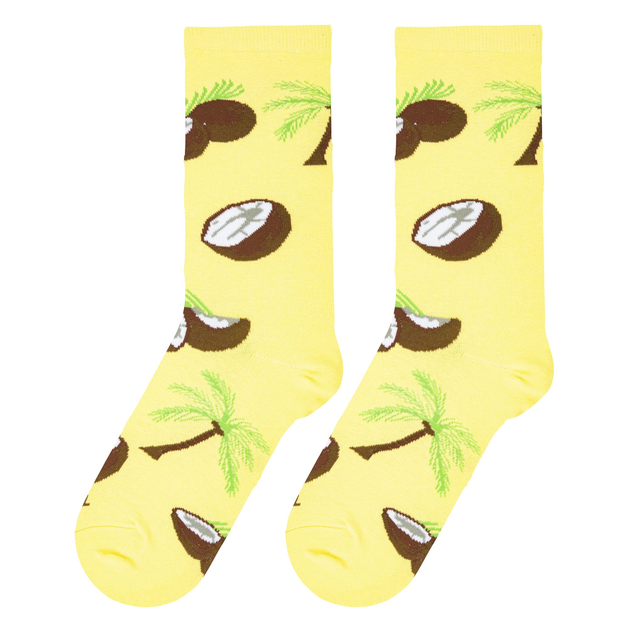 Fun Fruit Print Crew Socks for Women - Casual & Work Wear
