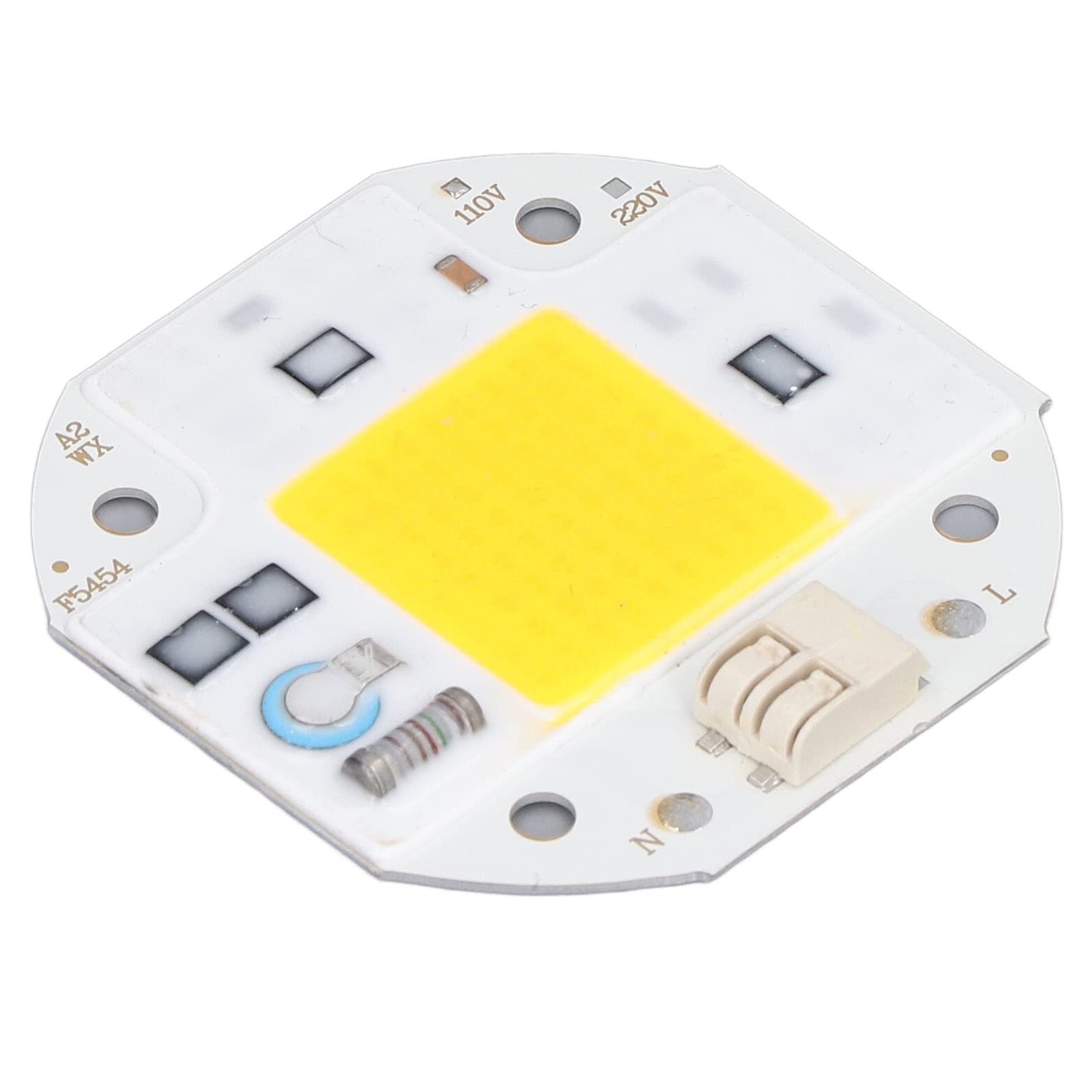 50W Warm White LED Chip - High Power COB Lamp Beads with Driveless Heat Dissipation Technology | Ultra Bright & Long Lifespan for DIY Indoor Lighting | Perfect for Home, Office, and Commercial Spaces