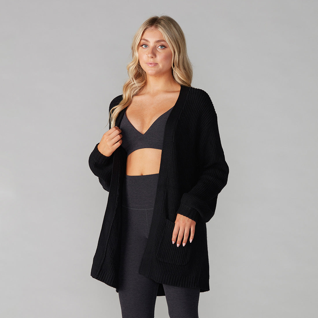 Tavi Noir Alpine Long Cardigan for Women - Soft & Warm Open Front Duster Sweater - Perfect for Fall & Winter Outfits, Office Wear, and Casual Layering