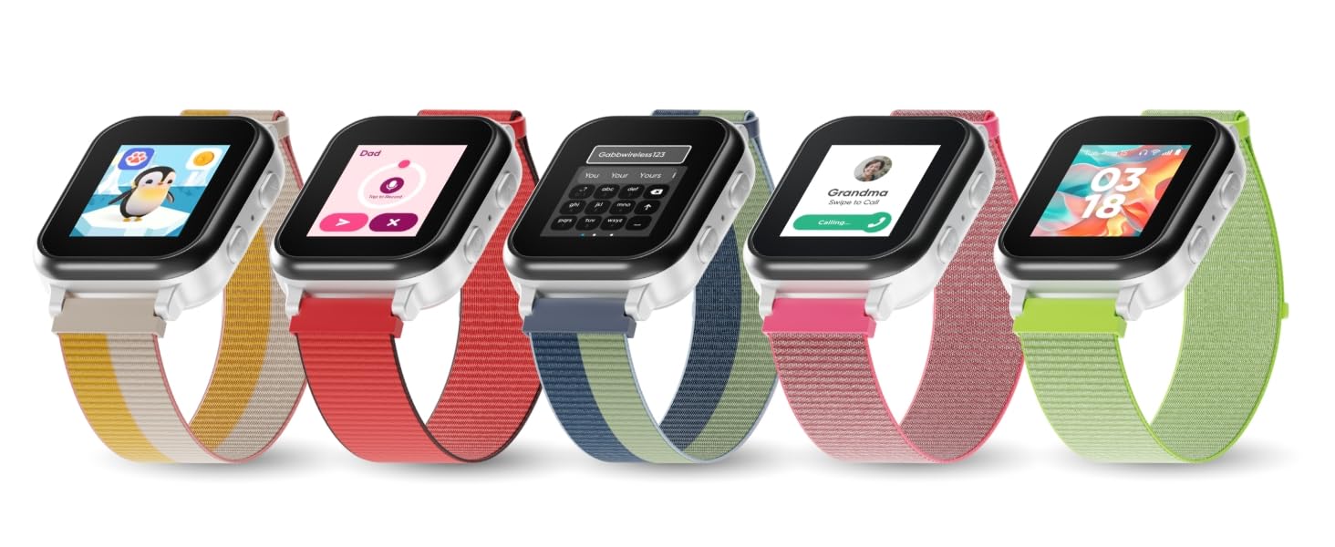 Gabb Watch Sport Band - Adjustable Hook & Loop Strap for Smartwatches - Breathable & Washable for Active Lifestyles