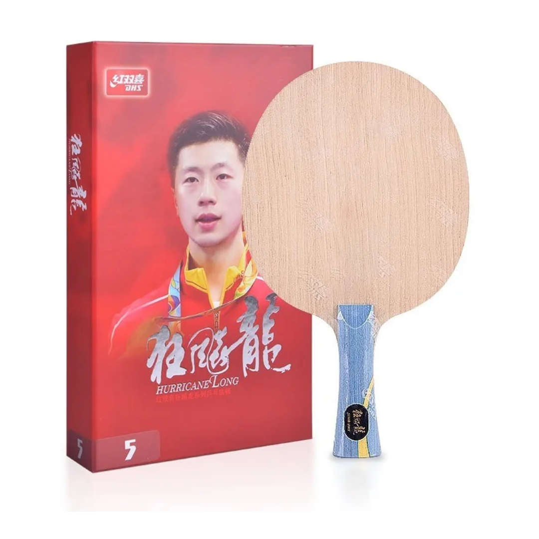 DHS W968 Hurricane Long 5 FL Table Tennis Racket - Professional Ping Pong Paddle for Competitive Players - Perfect for Tournaments & Training Sessions